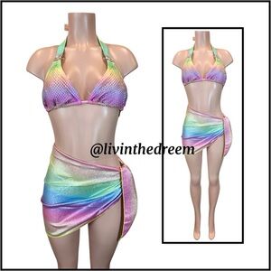 MODA MINX RAINBOW LUMIERE MINI SPARKLE SARONG